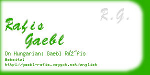 rafis gaebl business card
